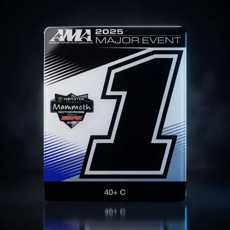 NCIDB Winter Series Championship acrylic moto number plate awards